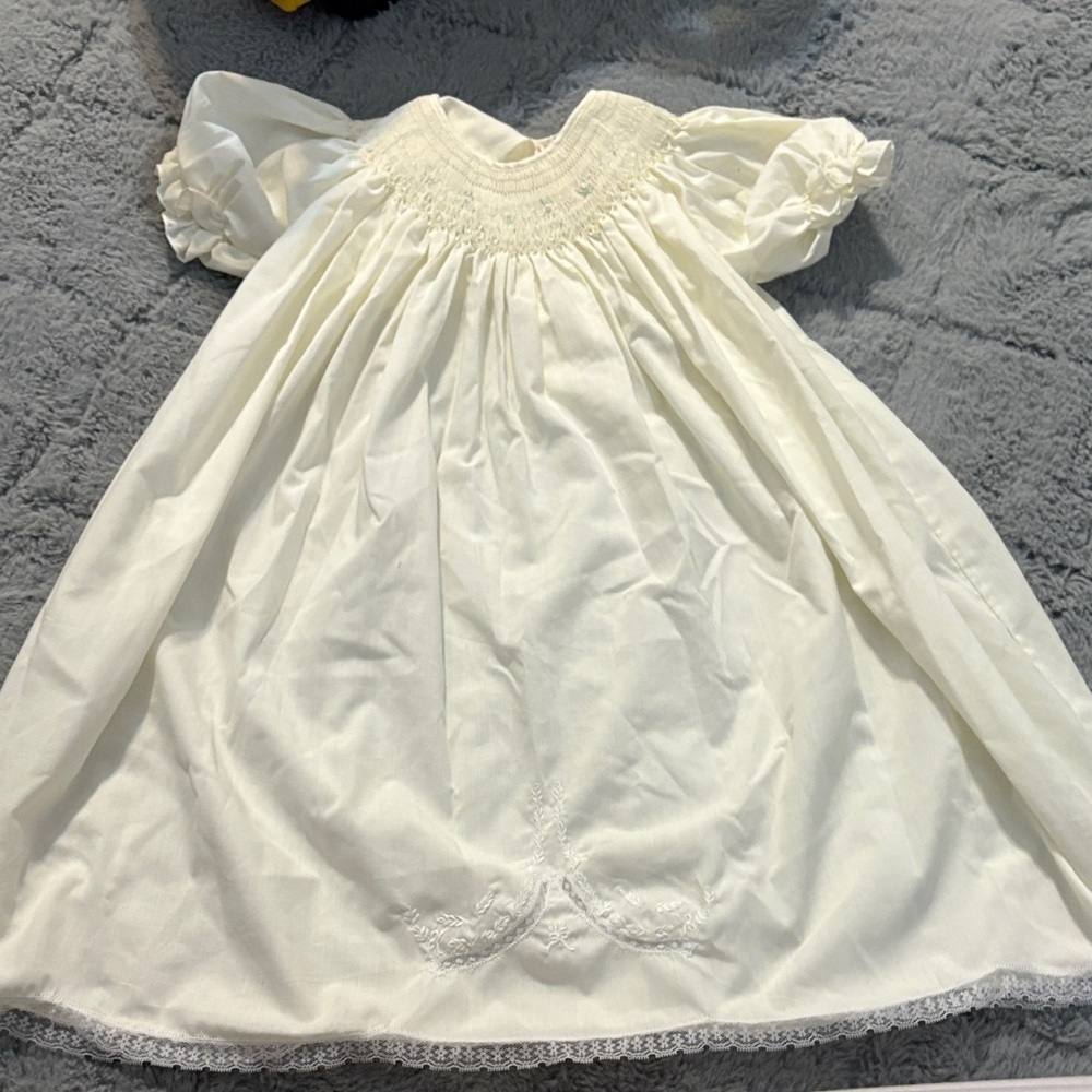 Elegant Vintage Pale Yellow Kids Dress